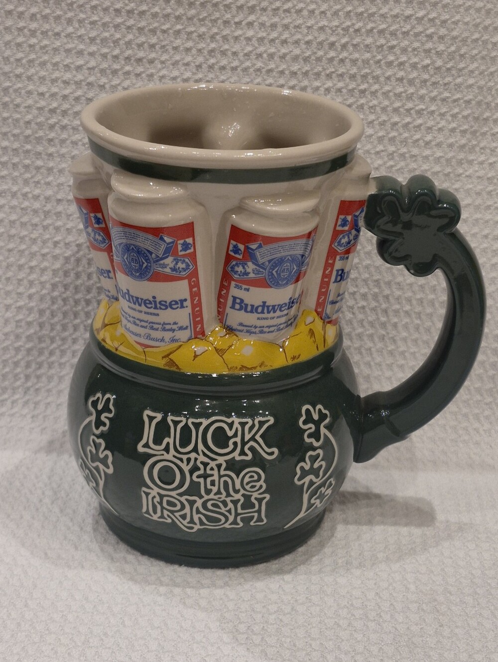 90's Vintage St. Patrick's Day Budweiser Stein